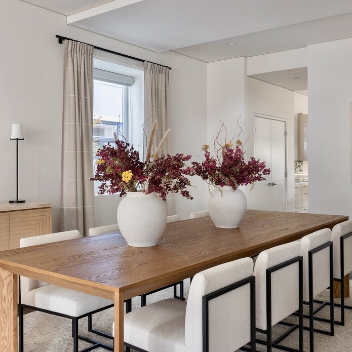 Soft Contemporary Eastlake Dining Room