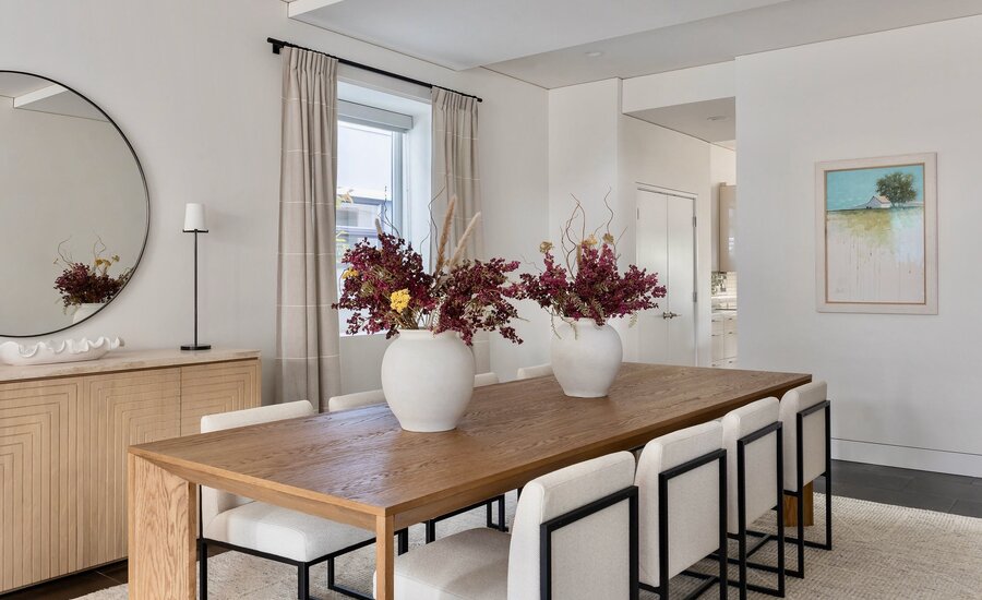 Soft Contemporary Eastlake Dining Room