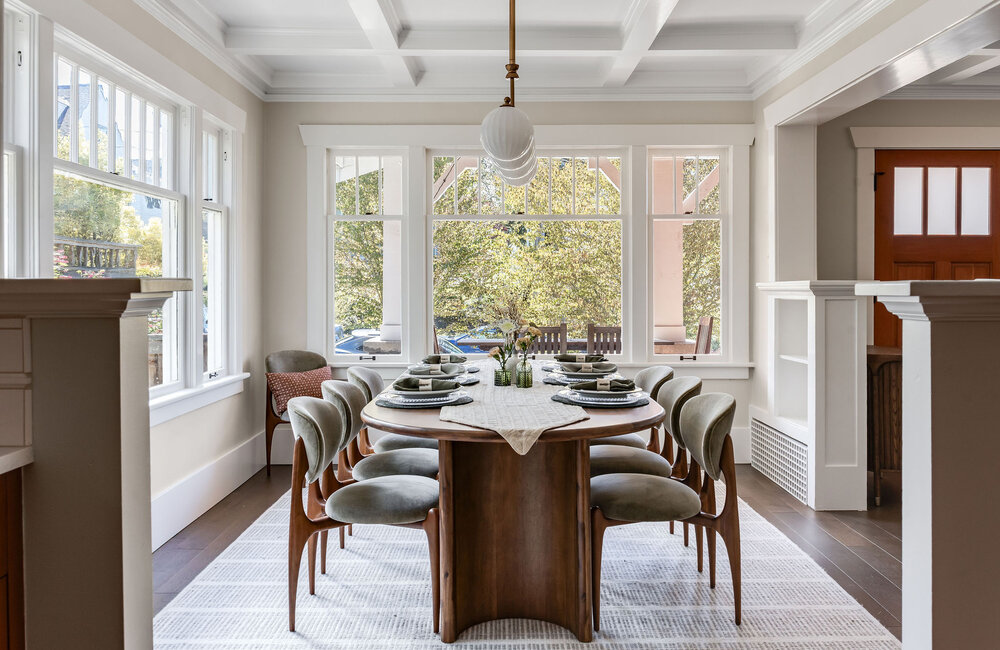 Warm, Light-Filled Craftsman Dining Room