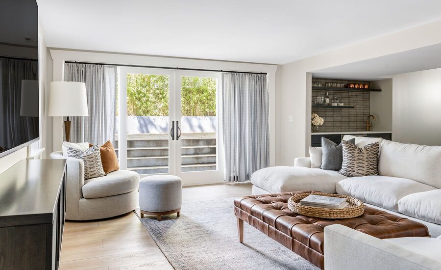 A Cozy, Layered Media Room