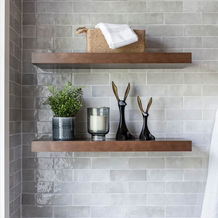 Warm, Refined Primary Bath