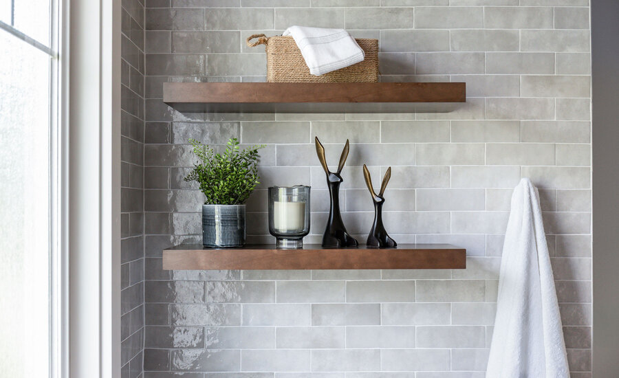 Warm, Refined Primary Bath