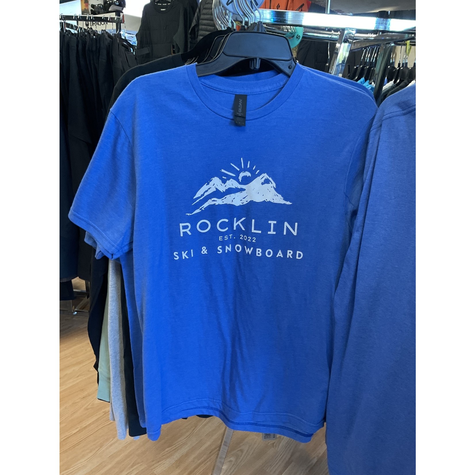 Rocklin Ski & Snowboard RSS Mens Blue Classic Logo Tee