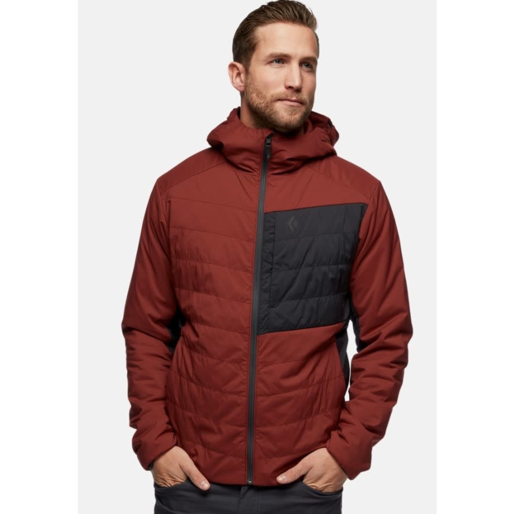 Black Diamond Black Diamond Men's First Light Stretch Hoodie | Dark Crimson / Black