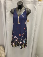 Navy Springtime Dress (new)(M)