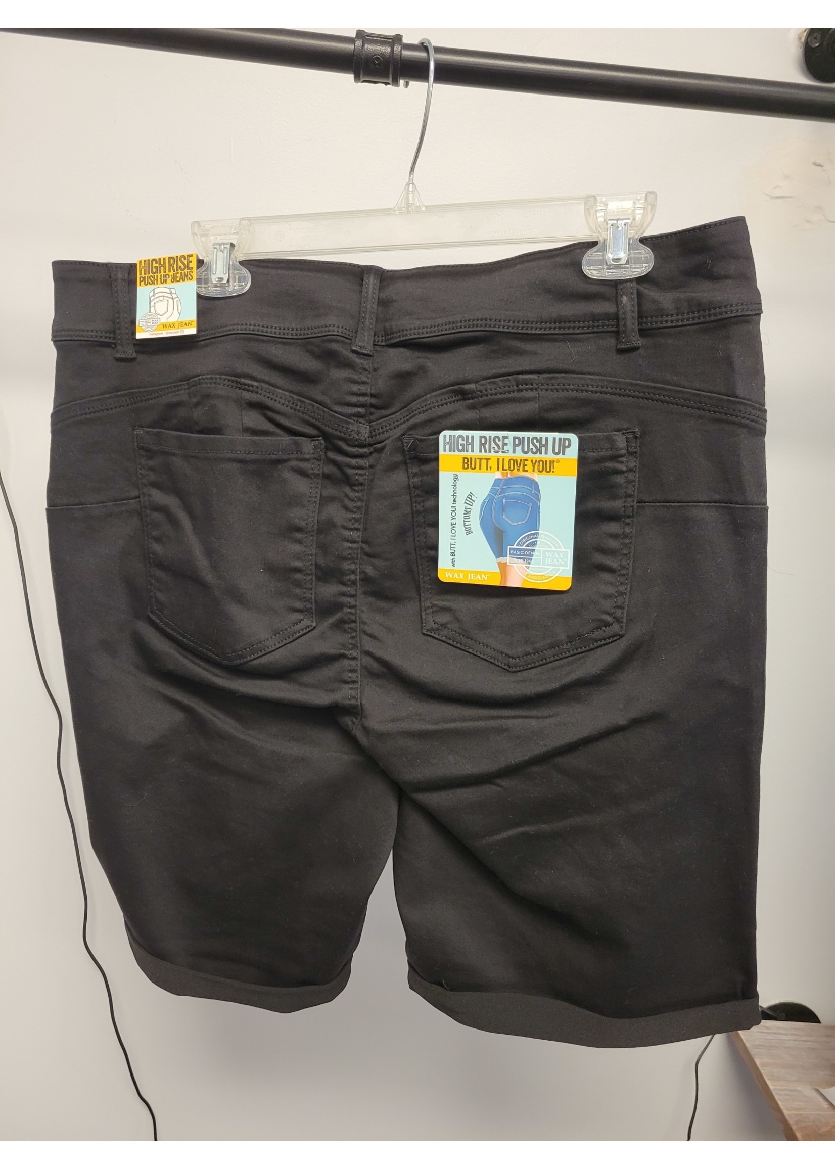 Curve Market Dark Denim High Rise Shorts (New)1X-3X