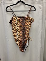 Leopard Print Swim one-piece 1XL(pre-owned)