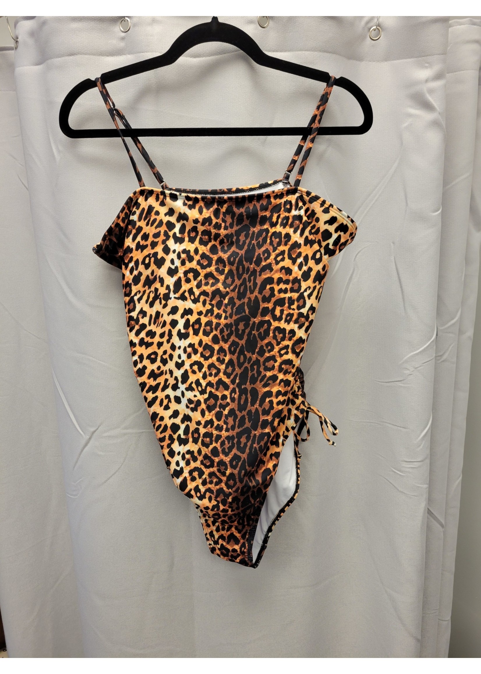 Leopard Print Swim one-piece 1XL(pre-owned)