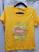 RKApparel Yellow Graphic Tshirt Music Strongest (New)