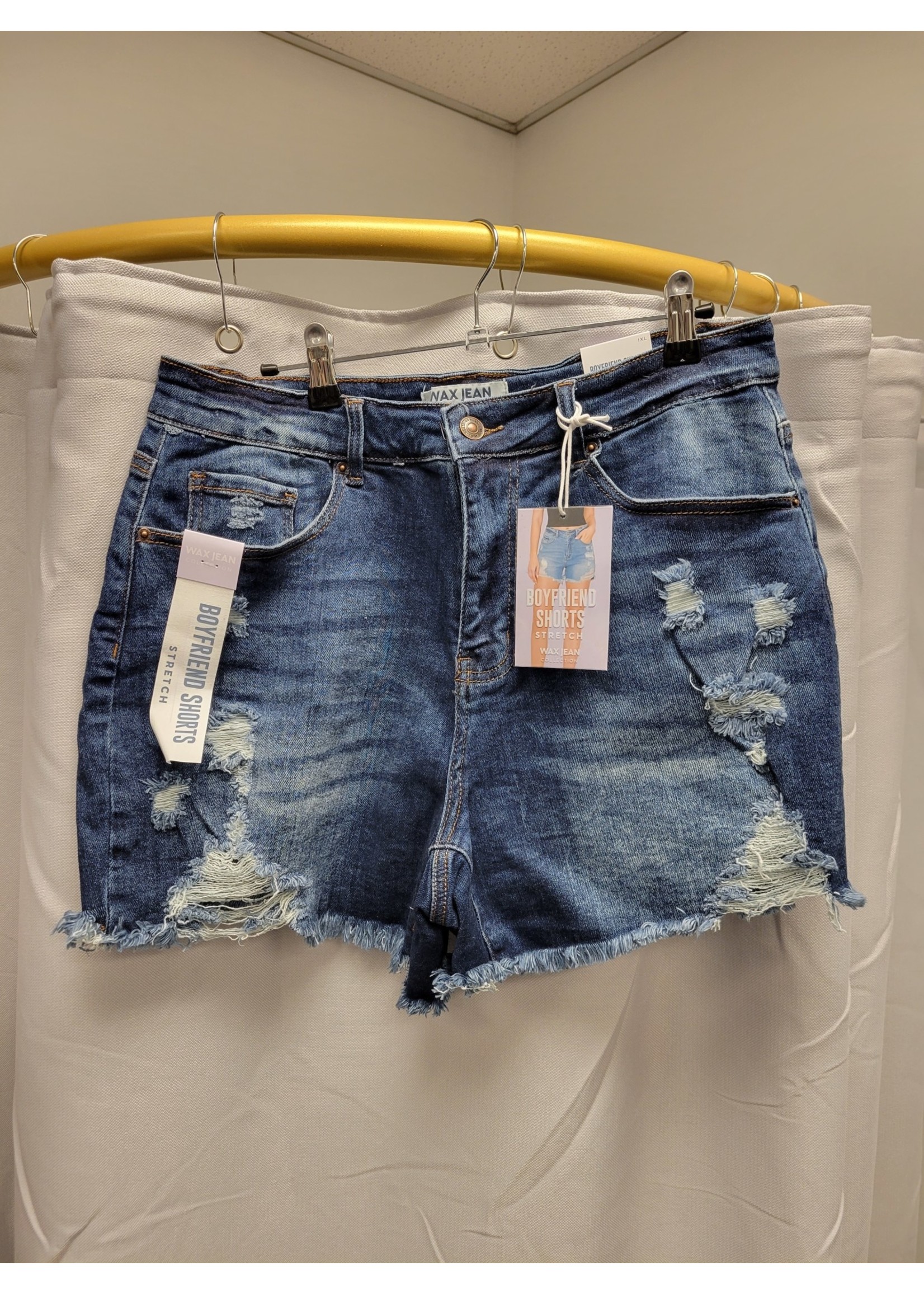 Curve Market Plus size Distress Denim Shorts (New)