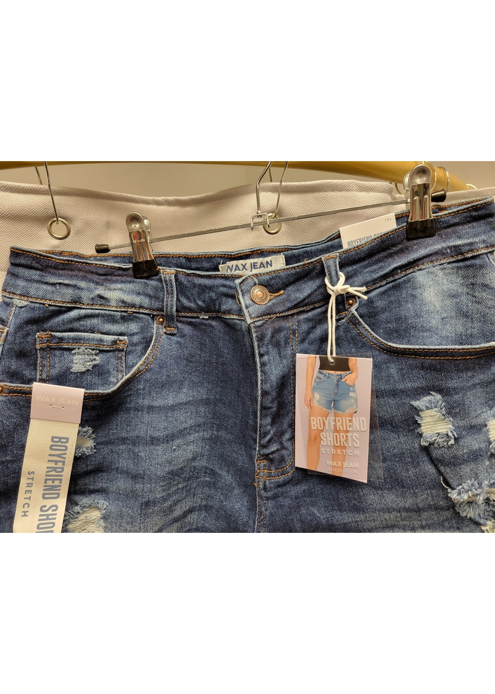 Curve Market Plus size Distress Denim Shorts (New)