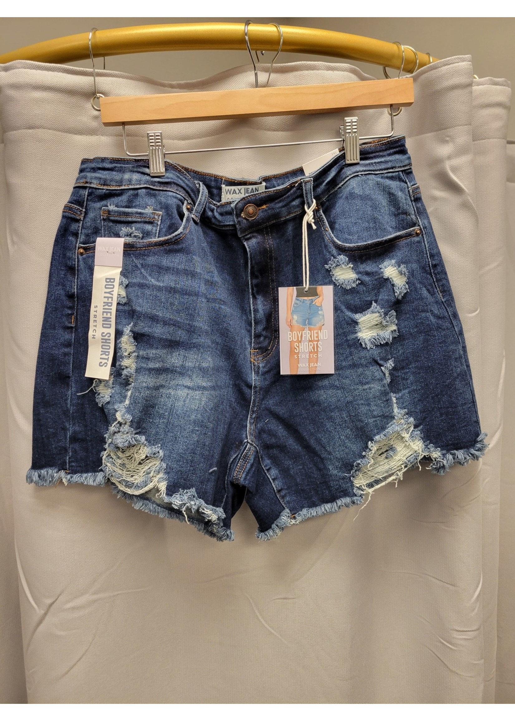 Curve Market Plus size Distress Denim Shorts (New)