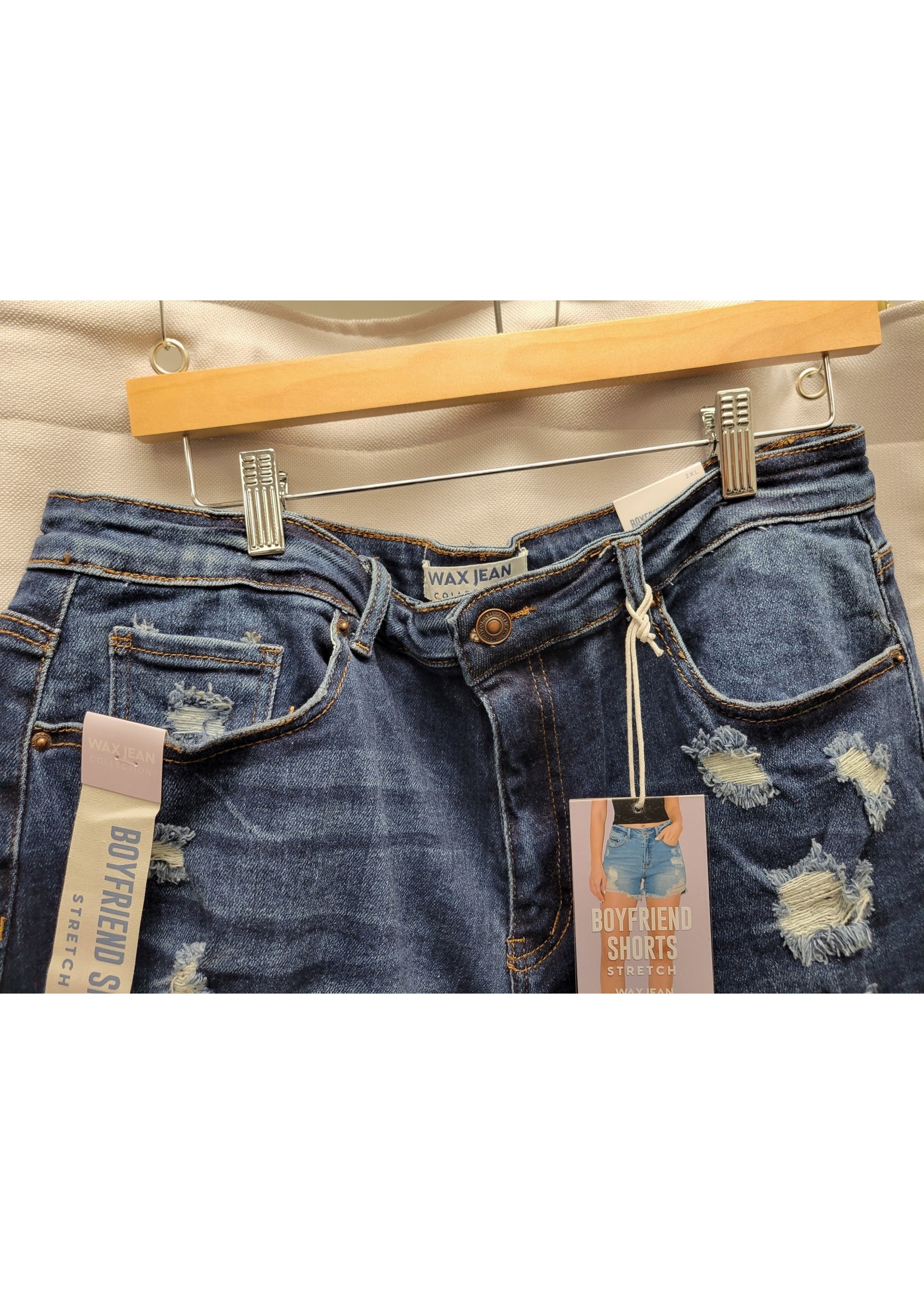 Curve Market Plus size Distress Denim Shorts (New)