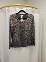 Chicos Chicos Plus Size Shiny Leopard Print (1X)pre-owned