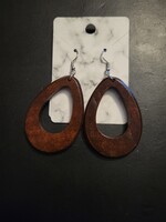 Fashion Wooden Earrings (Oval)