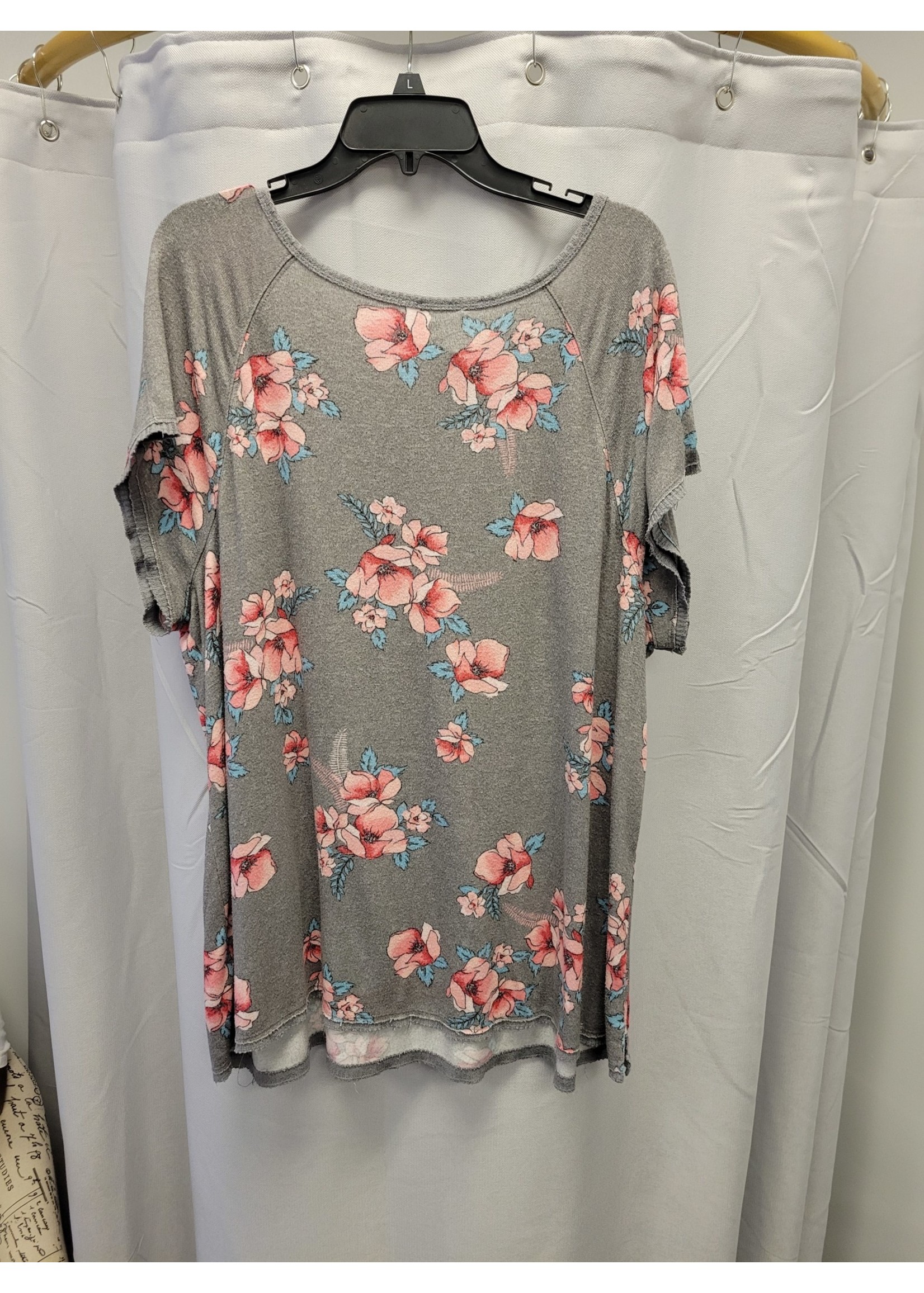 Lane Bryant LB Gray/Pink Flower (22/24)pre-owned