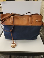 Michael Kors MK Lrg Canvas and Leather Purse (pre-owned)