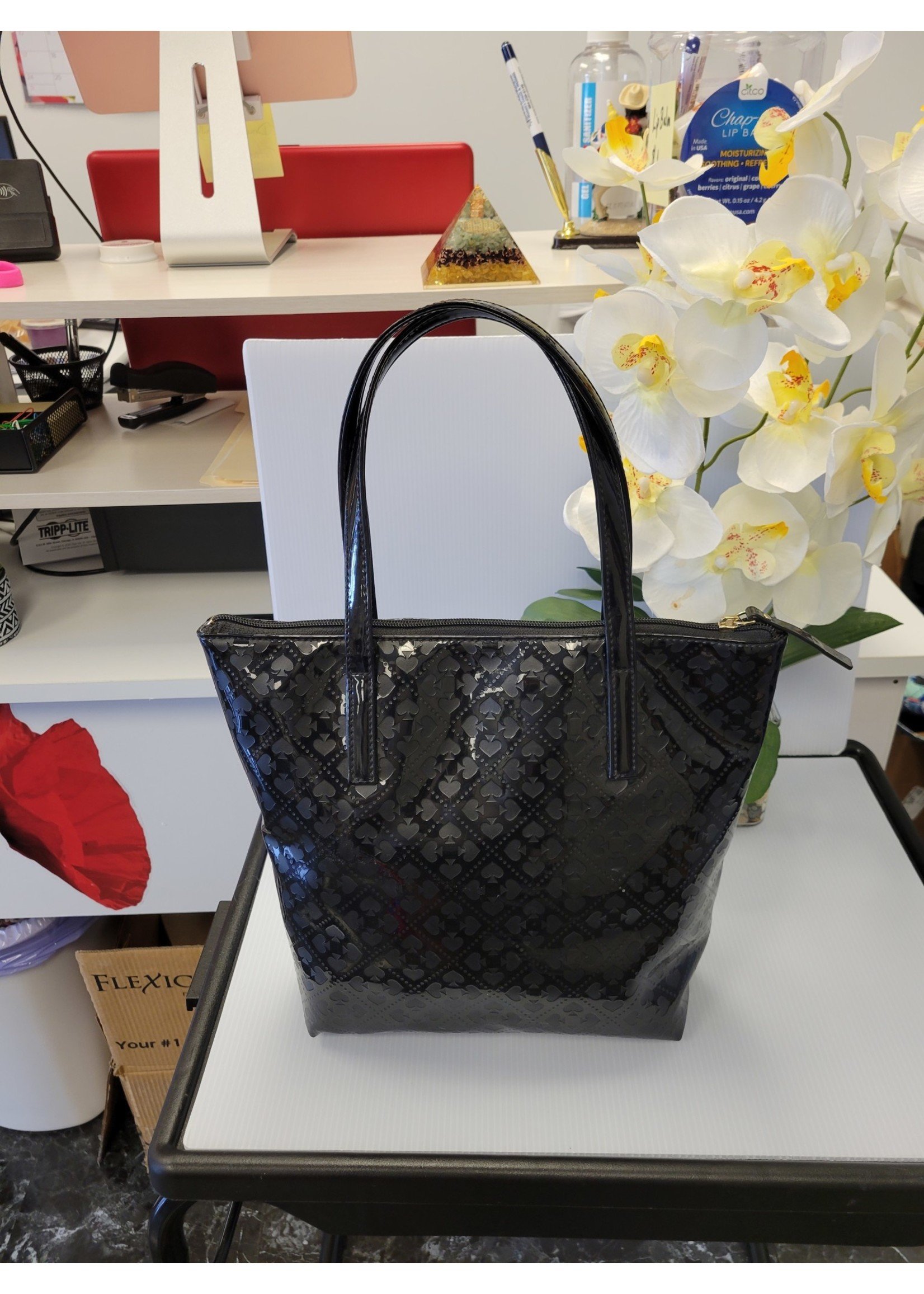 Kate Spade New York Patent Leather Tote Bag - Grey Shoulder Bags, Handbags  - WKA349355 | The RealReal