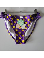 WINKI Purple Yellow Polka-dots Bikini bottom (M) NWT