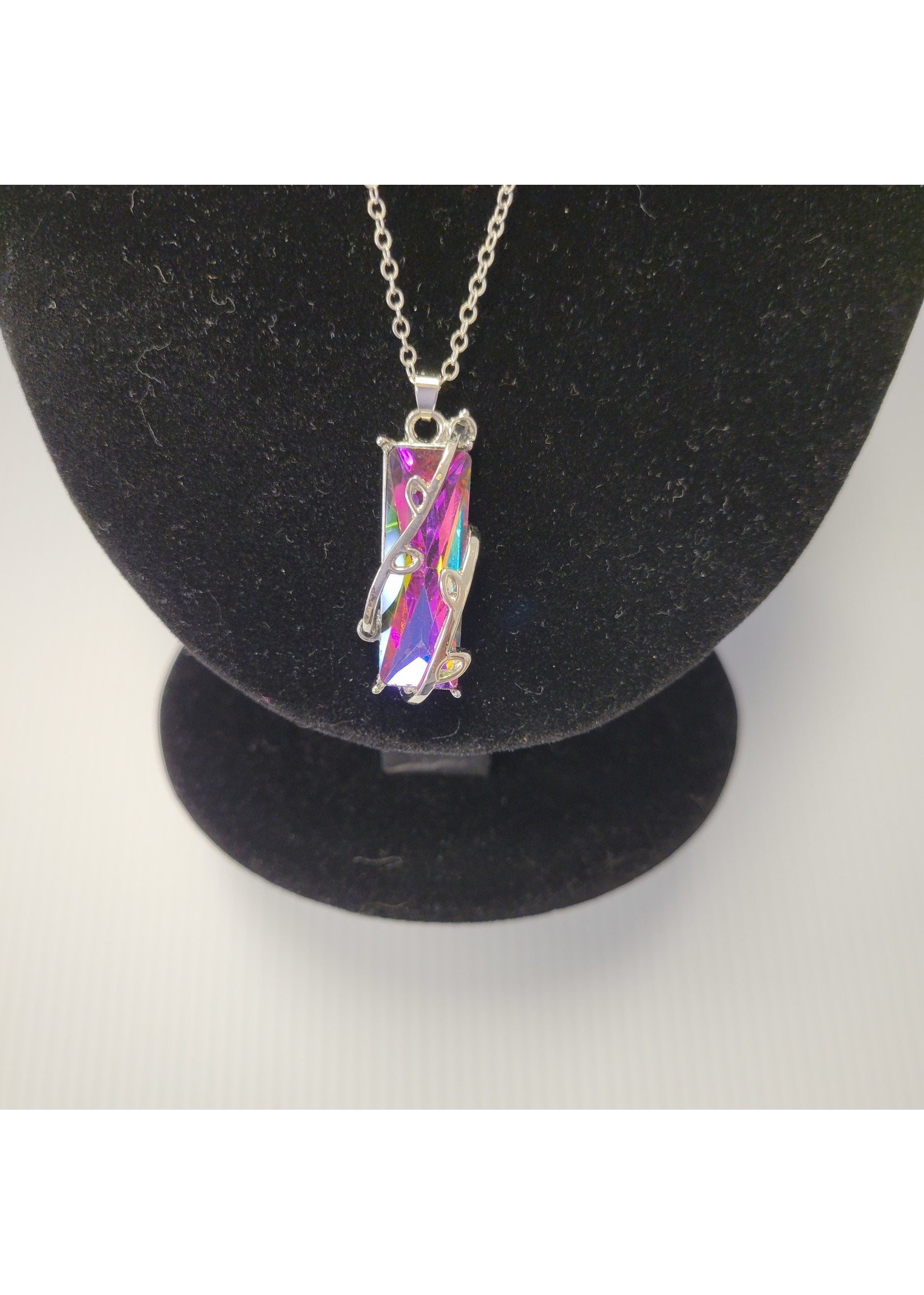 Wrapped Unicorn Crystal Earrings/Necklace Set