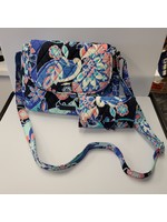 Vera Bradley Vera Bradley Blue/Pink Floral Bag & Wallet