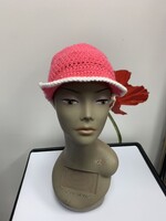 Crochet By Niki Pink Derby Crochet Cap