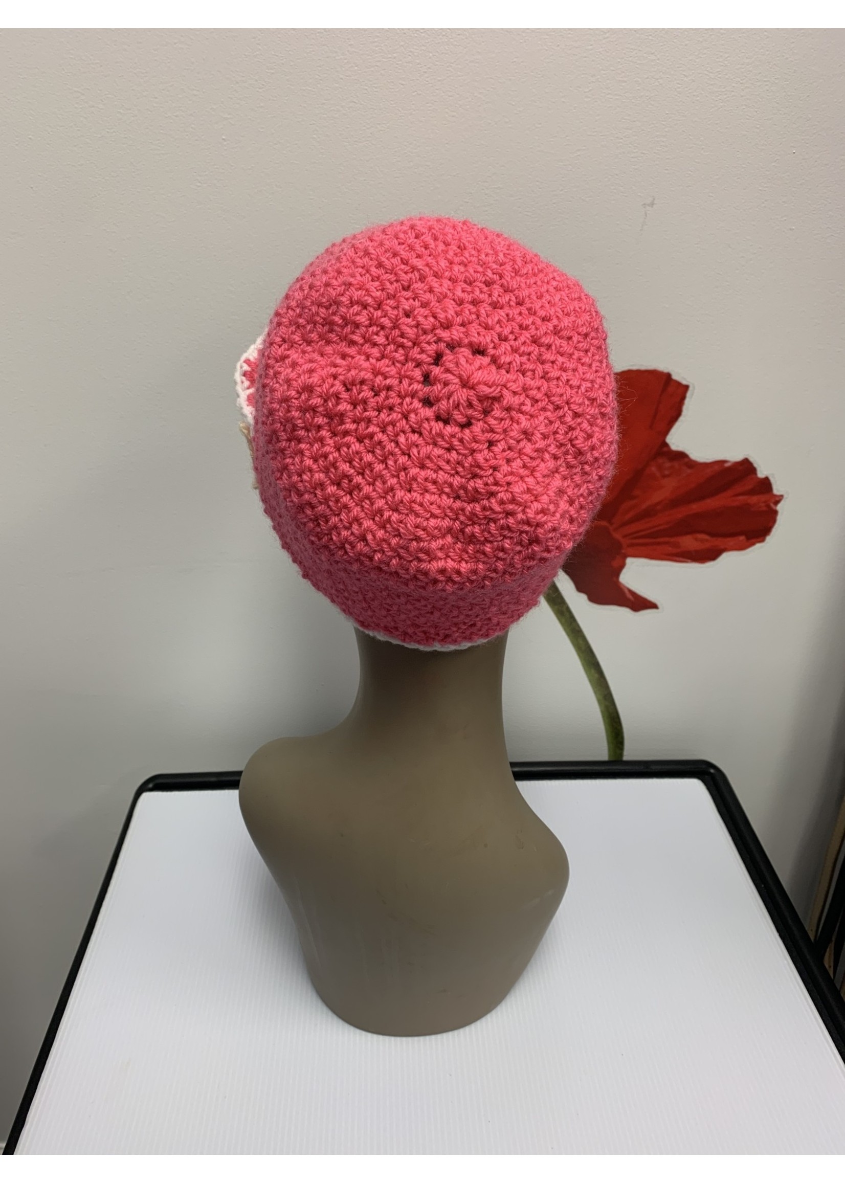 Crochet By Niki Pink Derby Crochet Cap