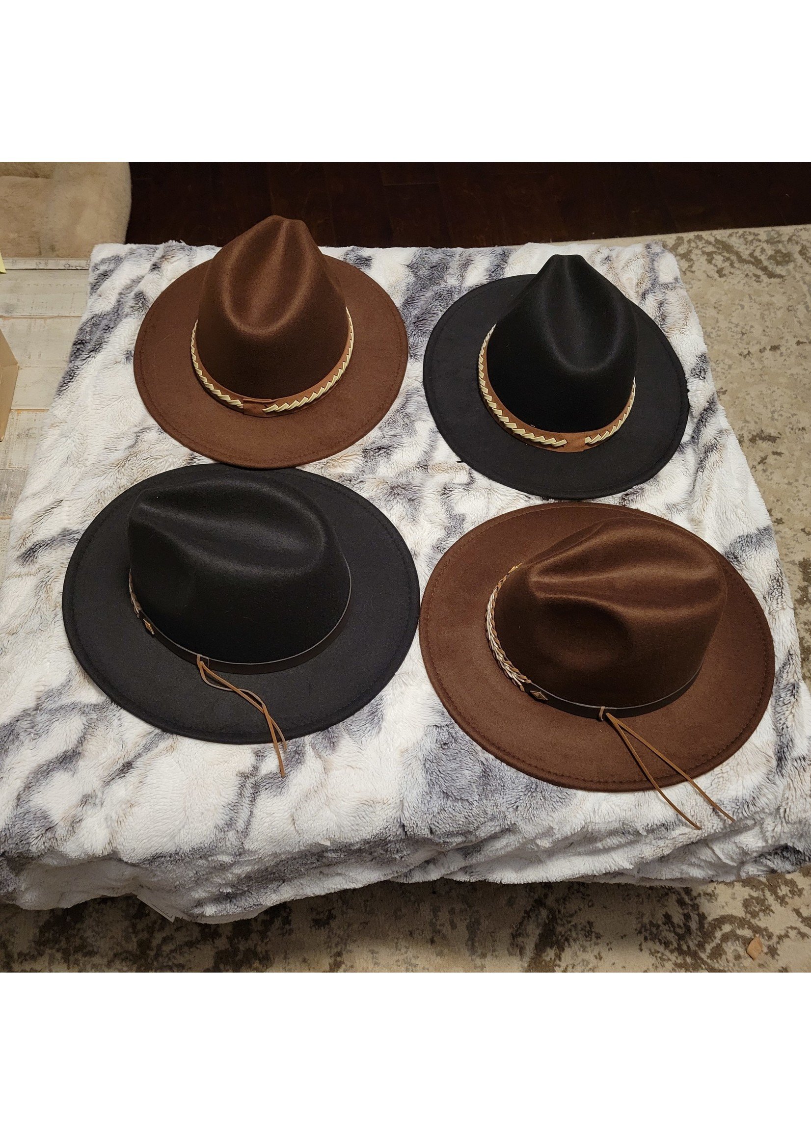 Western Belt Fedora Hat