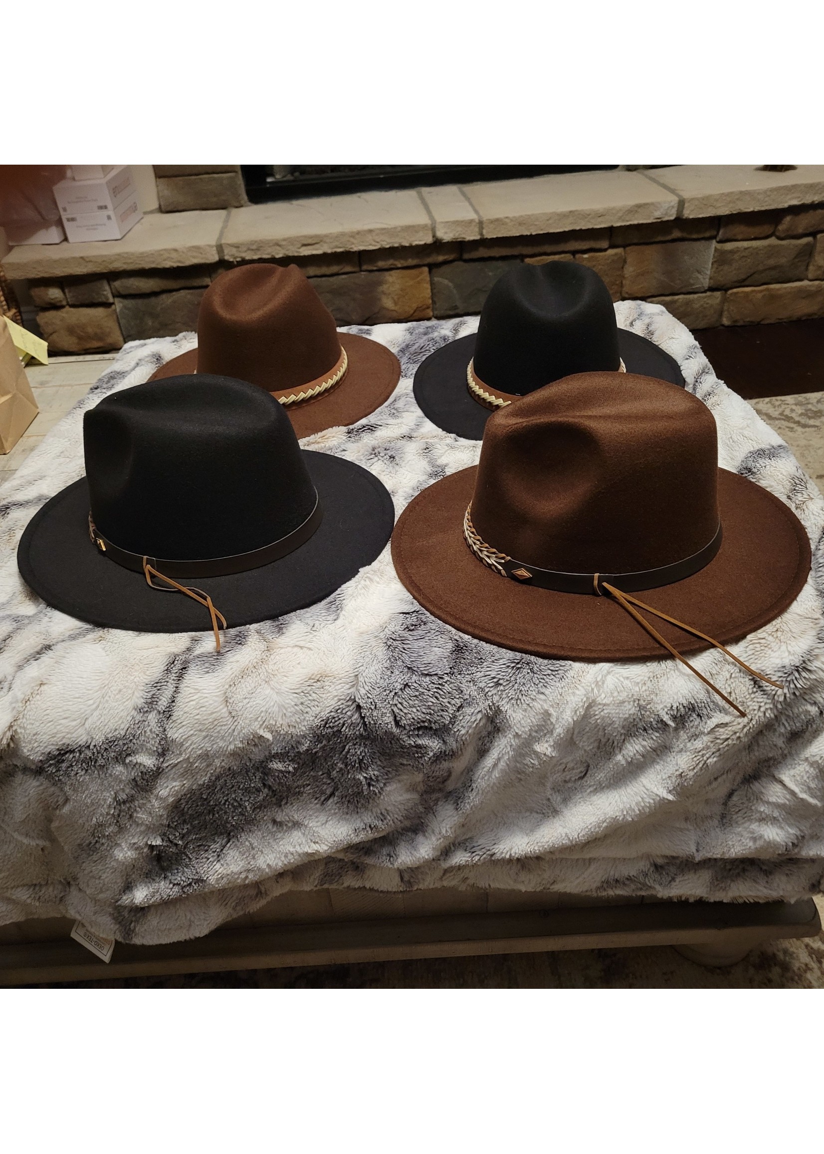 Western Belt Fedora Hat