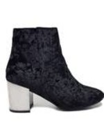 Hot Kiss Black Velvet "Hot Kiss" Christie Ankle Boot