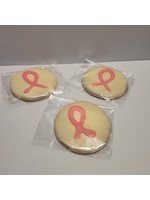 Preppy Puppy Breast Cancer Awareness Cookie