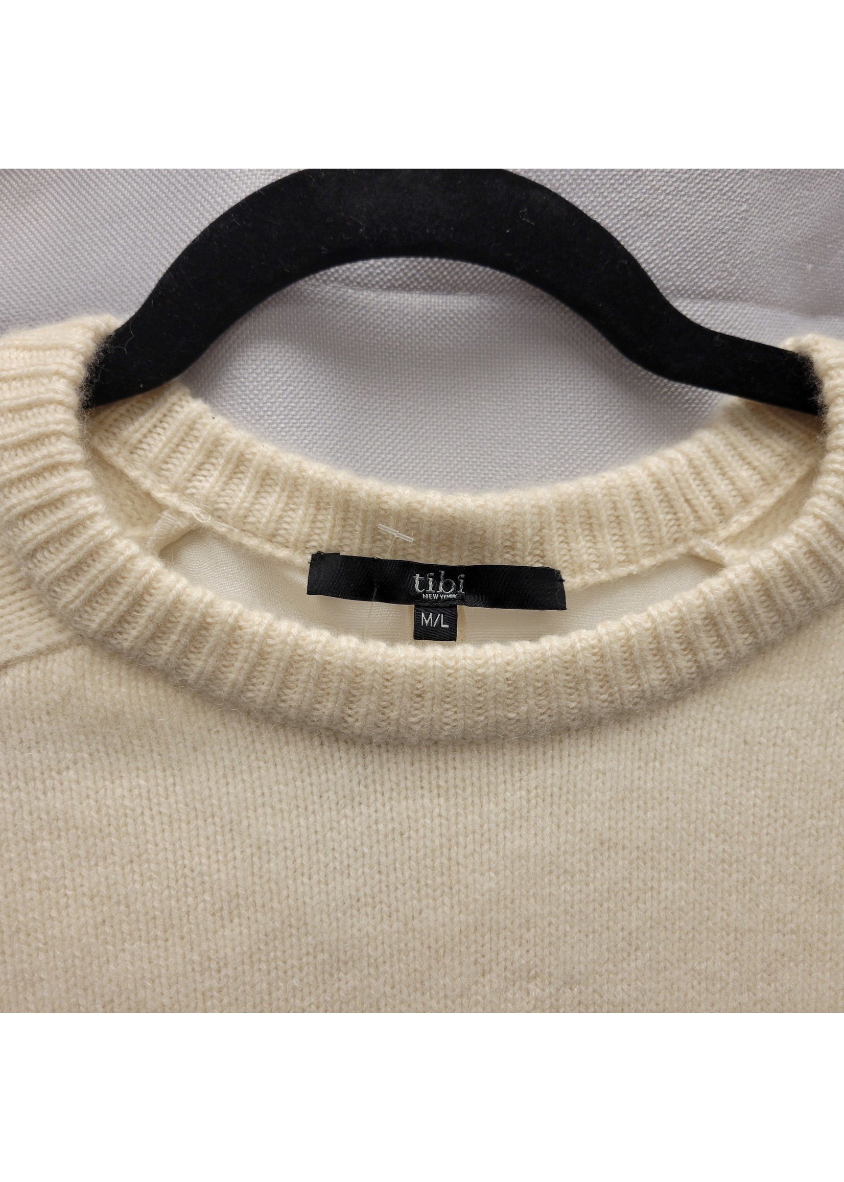 Tibi New York Tibi New York Cream Cashmere and Silk Sweater (M/L)