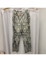 Ann Taylor Ann Taylor Black/White Paisley Pants (8)