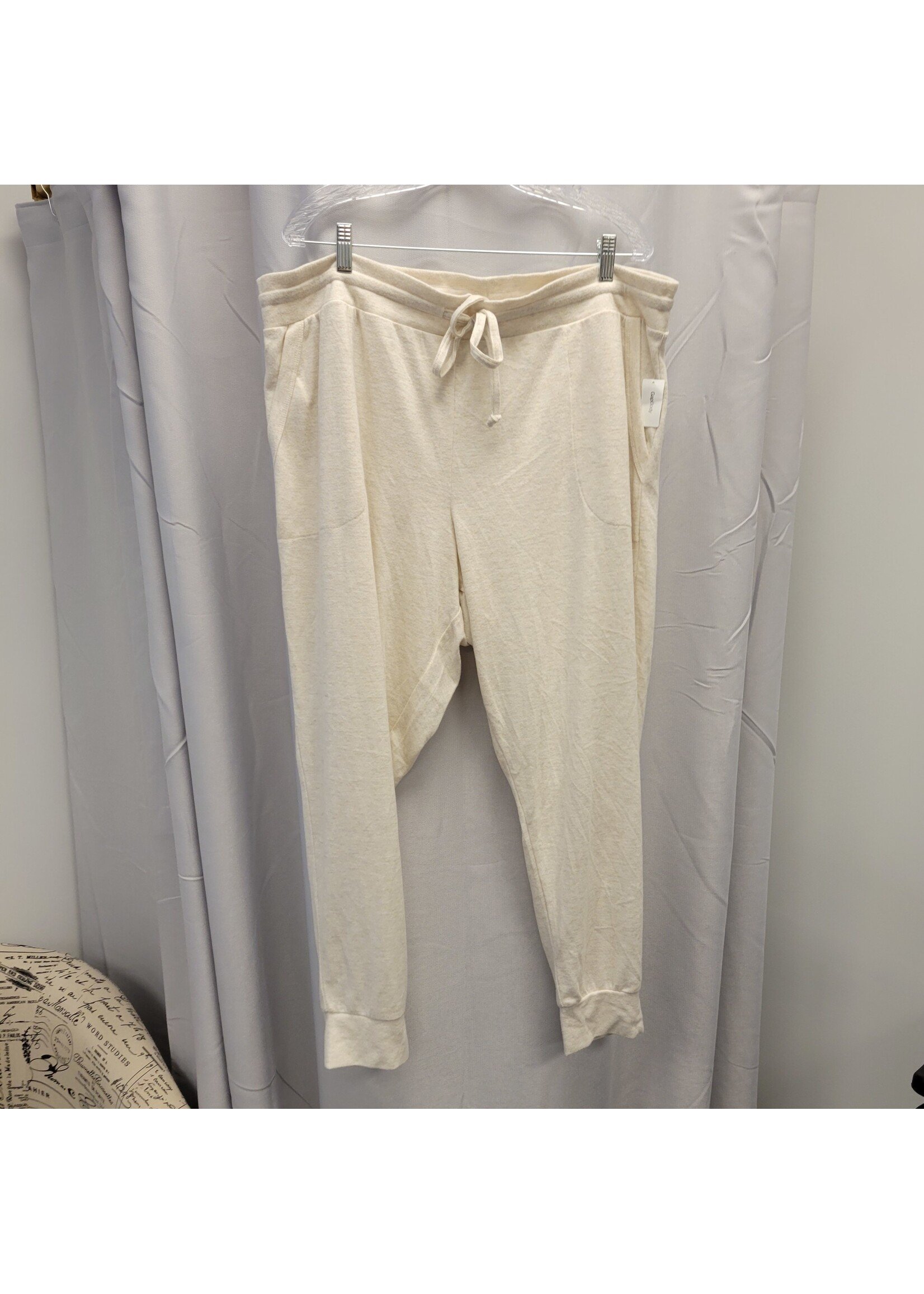 Gap Gap Ivory Heather Softest Joggers (XXL) NWT