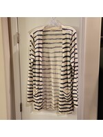 Lucky Brand Lucky Brand Blue/White Button Sweater (L) Pre-owned