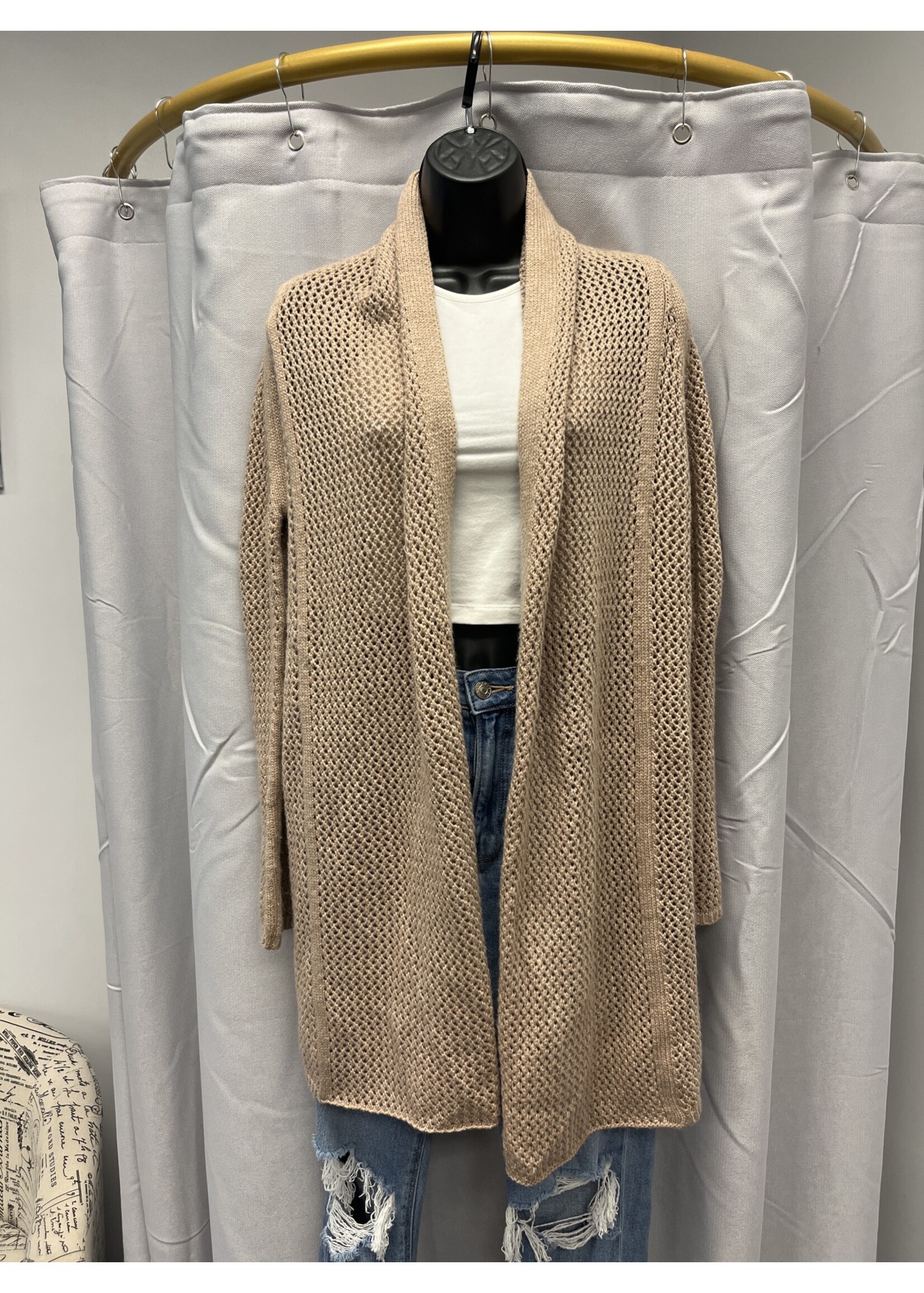 Sisters Sisters Light Brown Cardigan (S) Pre-owned