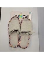 Roxoni Open Toe Memory Foam Slippers Multi Border