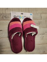 Roxoni Open Toe Memory Foam Striped Slippers