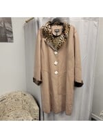 Lane Bryant Lane Bryant Suede Animal Print Winter Coat (32W)*BRAND NEW*