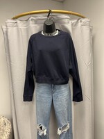 Acne Acne Cropped Crew Neck Sweatshirt (M) Pre-owned