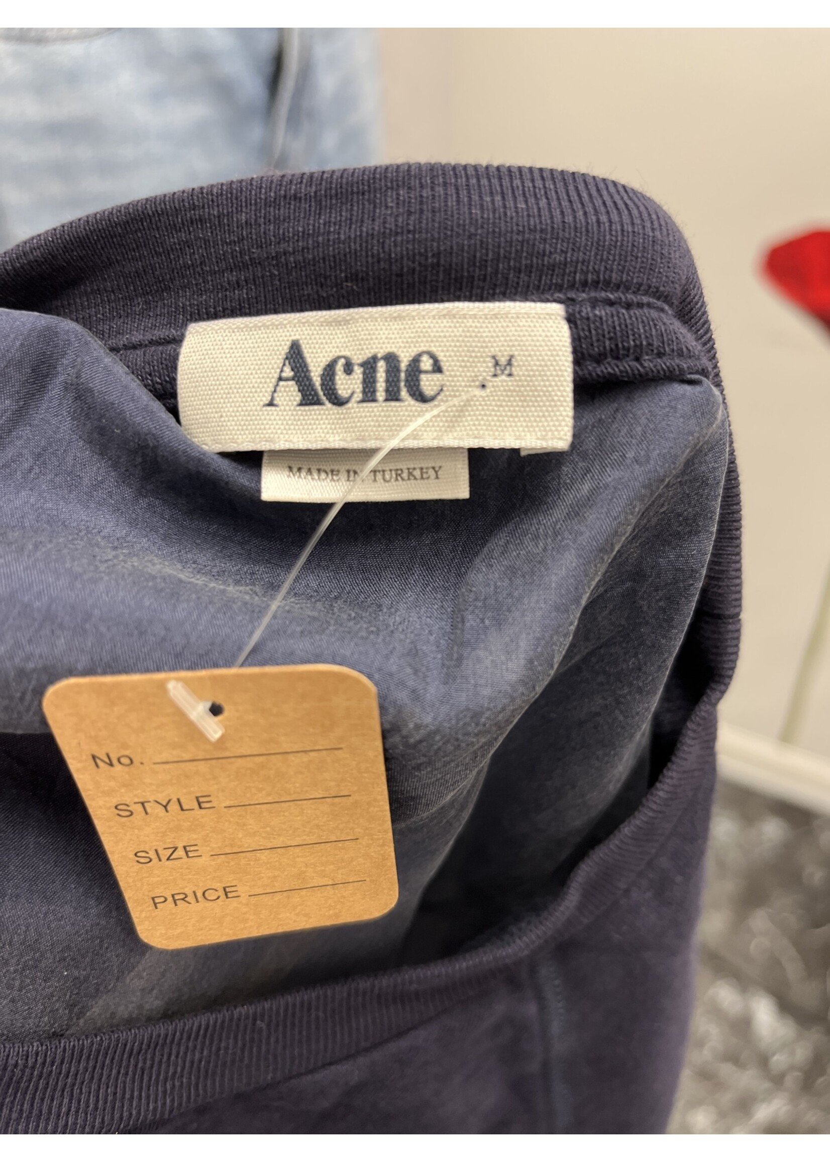 Acne Acne Cropped Crew Neck Sweatshirt (M) Pre-owned