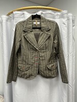 Renfrew Vintage Olive Green Striped Jacket (M) Pre-owned