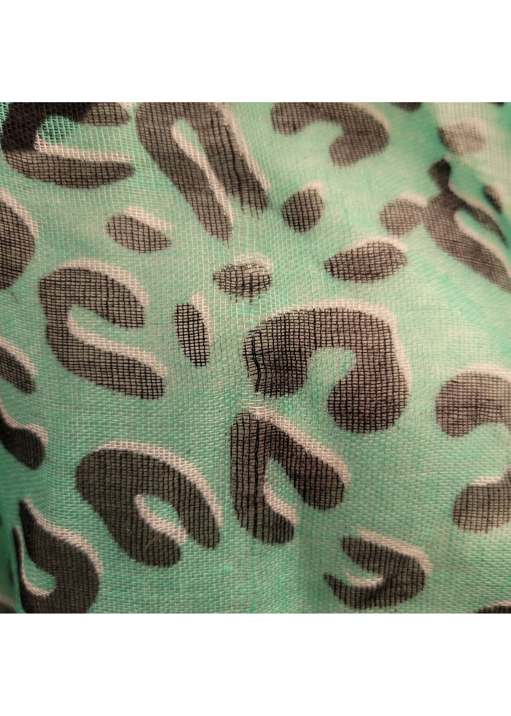 Green Leopard Print Wrap/Scarf (OS)Pre-owned