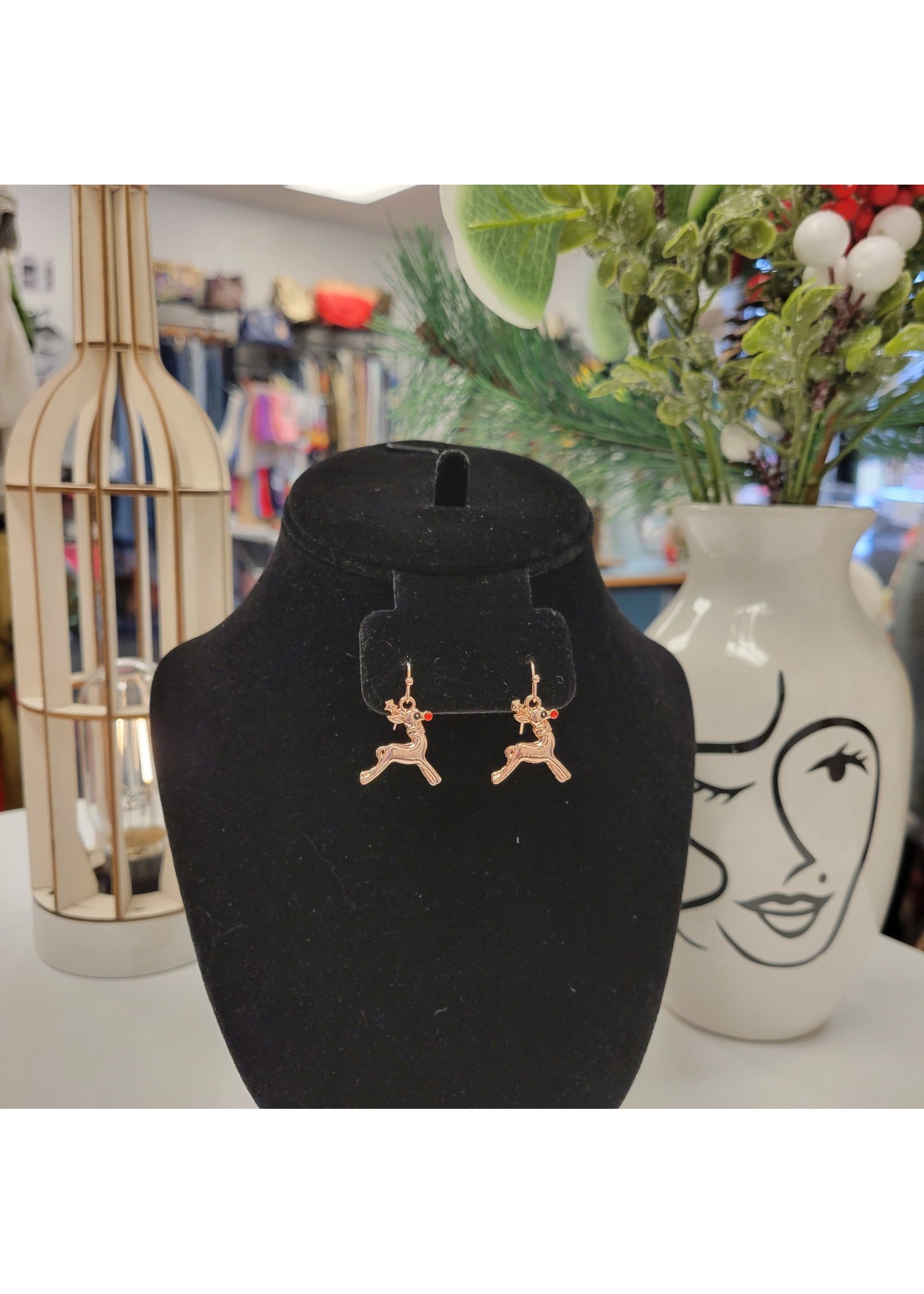 Faux Rose Gold Dangle Doubletake Boutique LLC