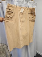 Denim 24/7 Denim 24/7 Light Brown Corduroy Skirt (34W) NWT