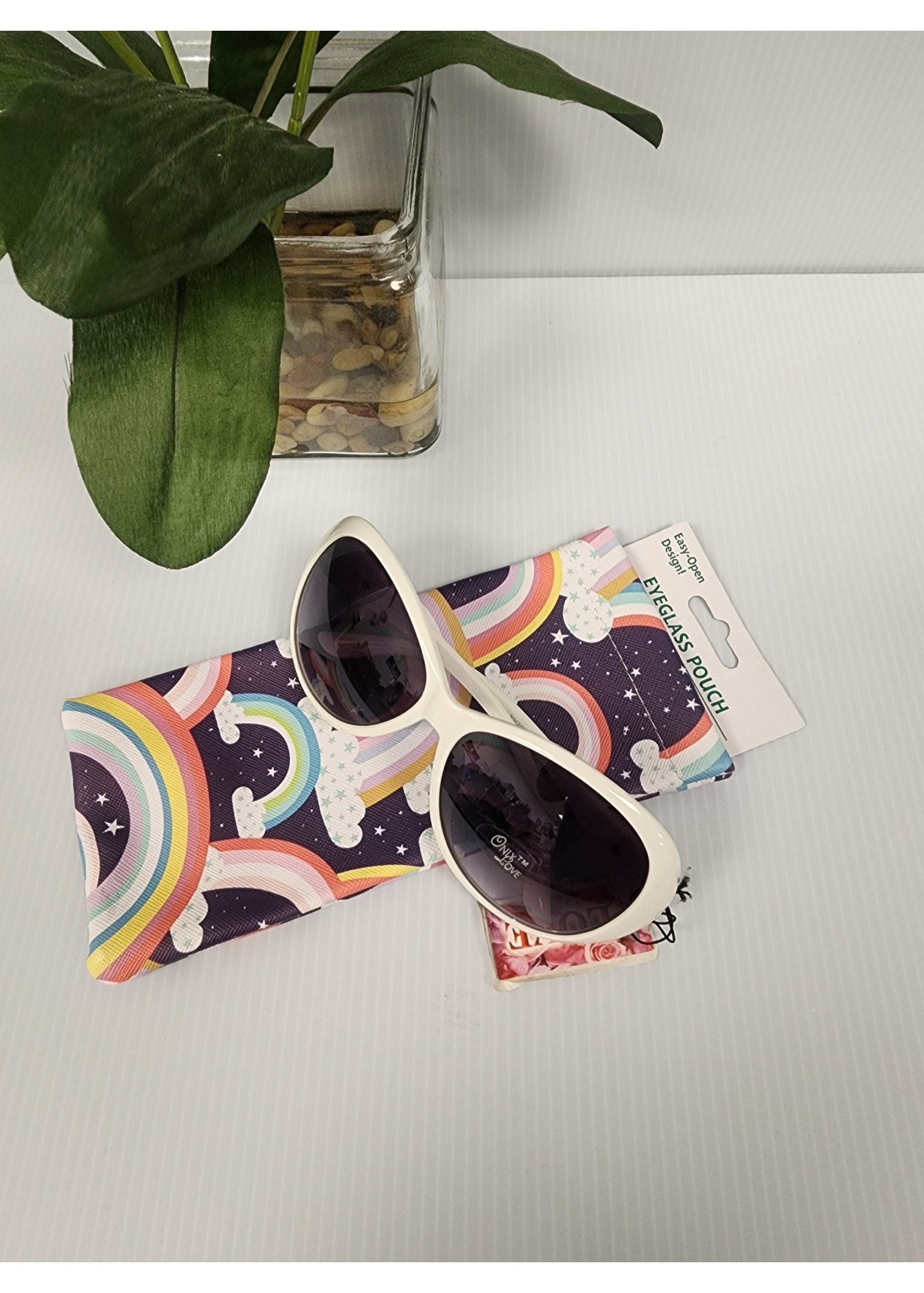 Eyeglass Pouch Nighttime Rainbow