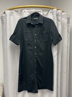 Banana Republic Banana Republic Black Button Down Shirt Dress (M) Pre-owned