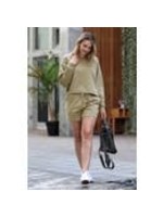 Zenana Khaki Top and Shorts Set