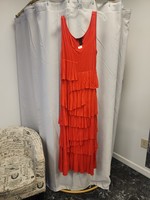 Grace Elements Grace Elements Red Ruffle Tiered Maxi Dress (L) Pre-owned