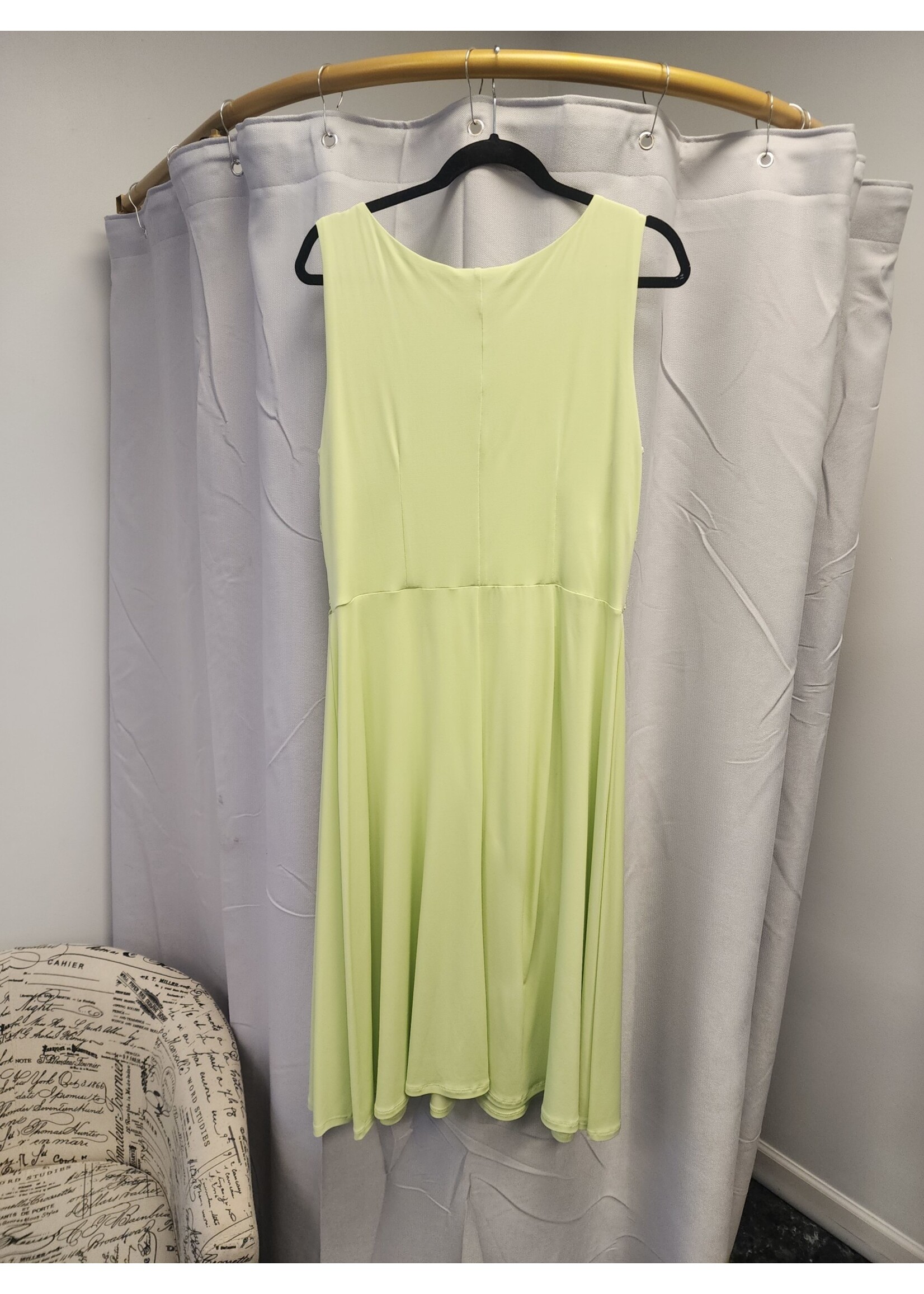 Nina Leonard Lennie for Nina Leonard Lime Green Dress (L) Pre-owned